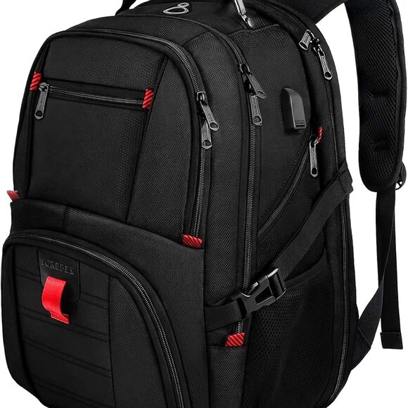 ULTIMATE 50L Travel Backpack – USB Charging, Water-Resistant, Fits 17” Laptop | - Picture 1 of 8